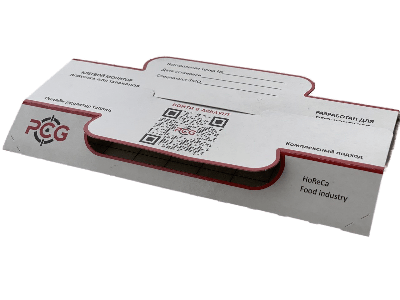 PCG100® клеевой монитор-ловушка для тараканов с онлайн-редактором таблиц